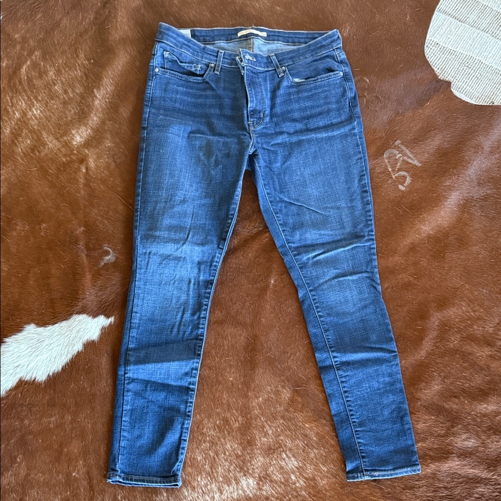 Levi's Indigo Skinny Jeans - Dark Blue Wash